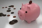 piggy bank with money